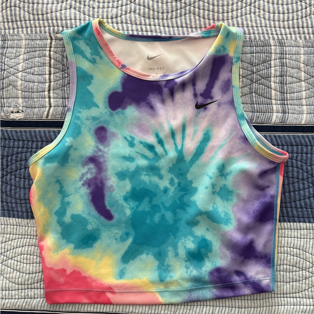 Nike Dri-FIT Crop Top Tie Dye